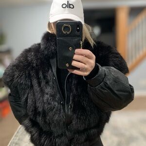 Genuine Leather and Fur Jacket